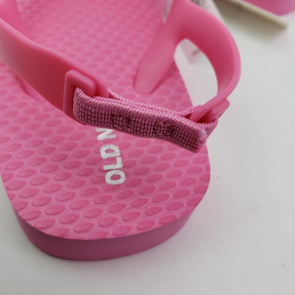 Old Navy Toddler Girls Size 7 Pink Casual Back Strap Flip Flop Sandals - Picture 8 of 9